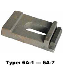 6A-7 crane rail clamp