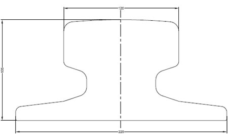 A120 crane rail