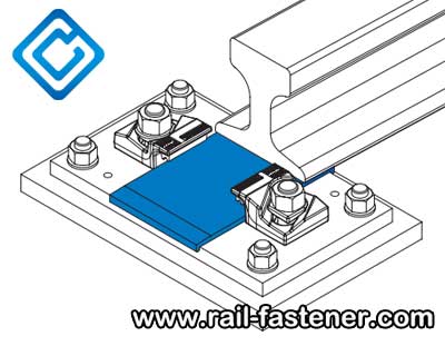 Discontinuous rubber pads schematic diagram