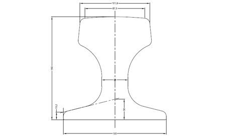 QU100 crane rail