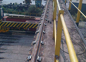 QU80 crane rails project