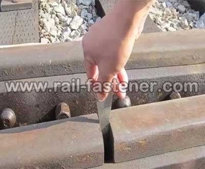 Rail gap need to be adjusted