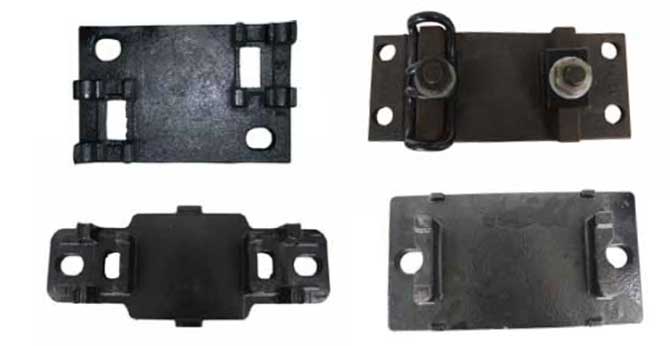 rail tie plate by casting
