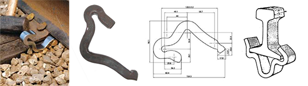 UIC54 60 rail anchors