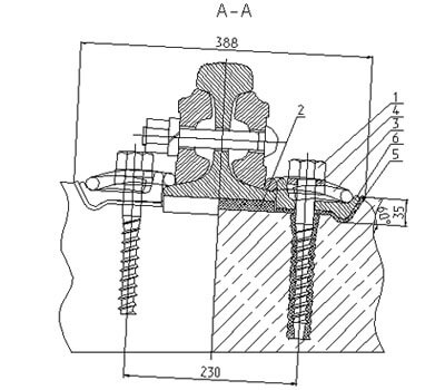 ZhBR-65Sh railway fastener system