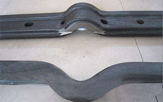Bulged rail joint