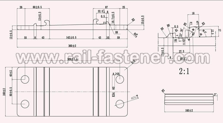 Design of AJR54 Tie Plate