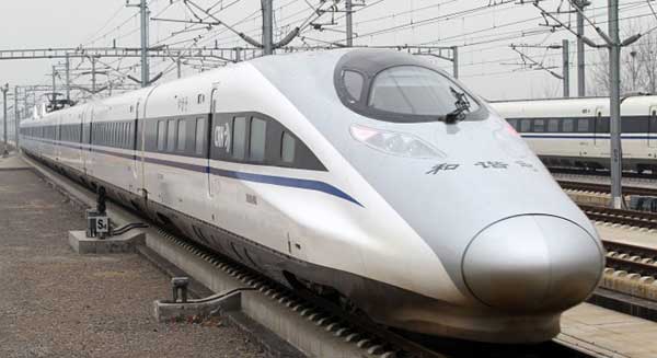 high speed rail line in China