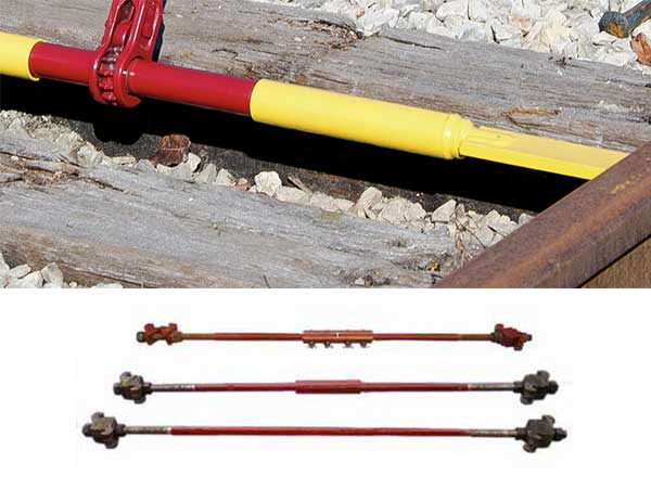 insulated rail gauge rod for railway