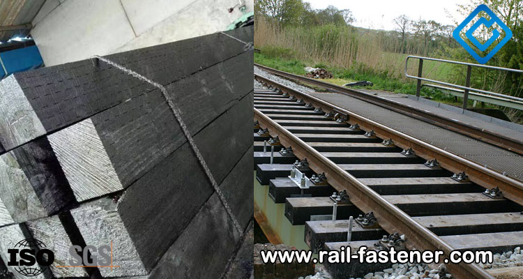 Plastic railroad ties