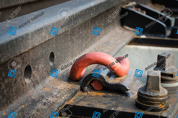 rail clips installation for high speed railway