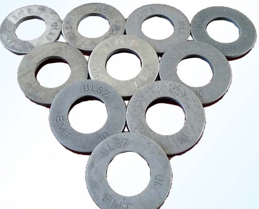 Rail flat washer