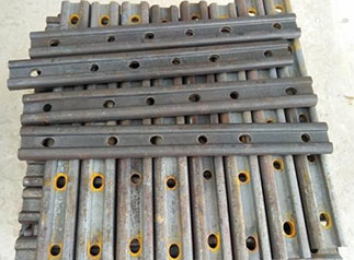 Rail joints with holes
