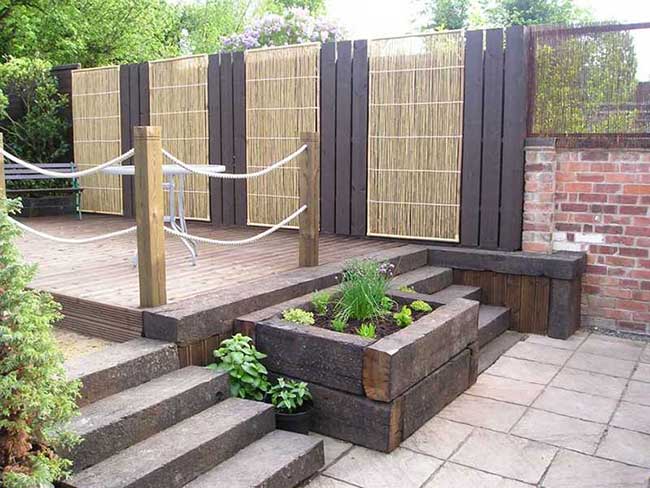railroad ties garden