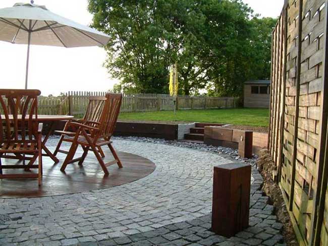 railroad ties garden