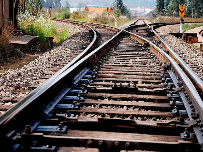 railway turnout in railway