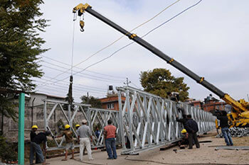 simple structure of bailey bridge