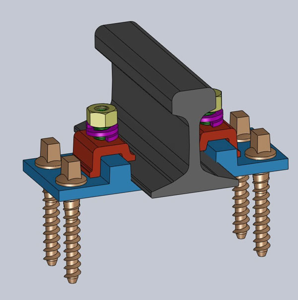 structure of clamp fastening system
