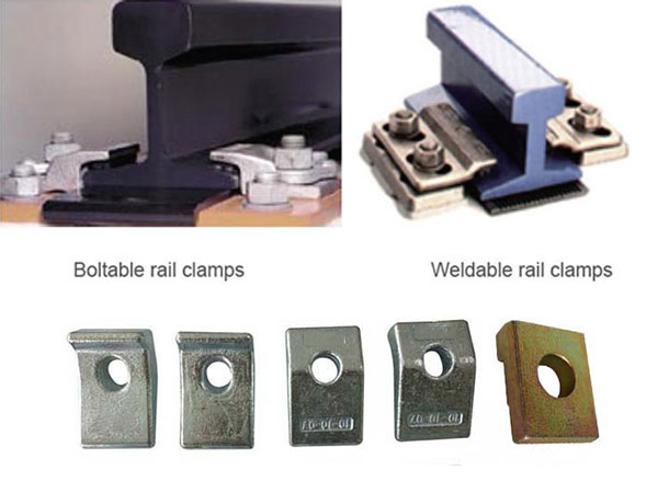 various types of rail clamps for rail fastening
