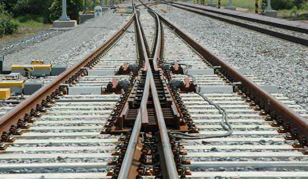 simple railway turnout/railway switch
