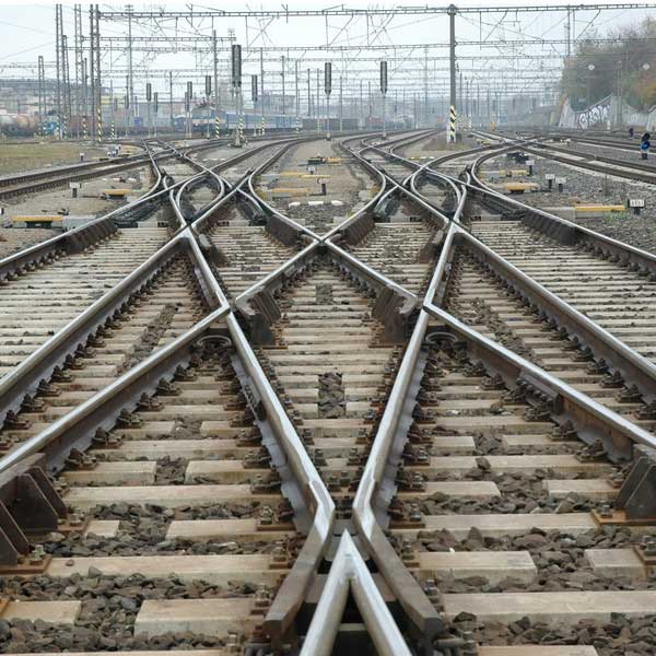 standard railway turnout in railway